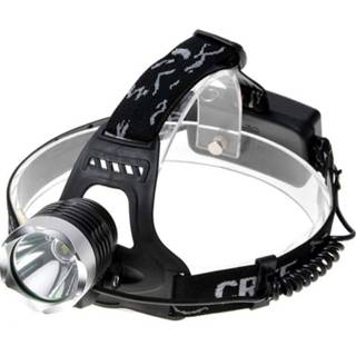 👉 Wit zwart zilver KX-K61 650lm licht koplamp, Cree XM-L T6 LED, 3-mode, (zwart + zilver)