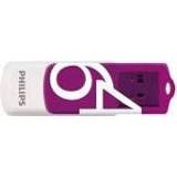 Flash drive wit paars Philips FM64FD05B USB 64 GB Type-A 2.0 Paars, 8719274667049