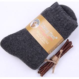 Warme sokken grijs wol mannen vrouwen verdikken thermische kasjmier winter middelste buis (Deep Grey voor mannen) 8733253486797