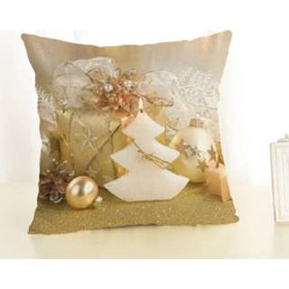 👉 Kerstboom witte wit katoen linnen Kerst decoratie en kussen Office Home zonder grootte: 45x45cm (witte kerstboom) 8733253555202
