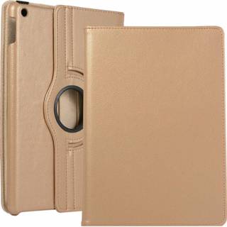 Screen protector goud active Case2go - Hoes voor de iPad 10.2 inch 2019 / 2020 2021 360 Graden Draaibare Book Case + Screenprotector 8719793065548