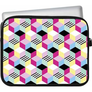 👉 Shirt multi-color steekhoesje Tablet Sleeve Samsung Galaxy Tab S6 80s Geometric 8720007673855