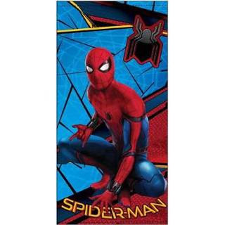 👉 Strandlaken blauw Spiderman Microfiber Handdoek - 70 x 140 cm 240gr/ m2 3609081752920 3609081752913