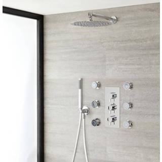 👉 L'Ecko 2-weg thermostatisch doucheset zonder omstelkraan (rvs douchekop d.30cm)