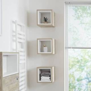 👉 Wandkast eiken MDF modern fsc muurbevestiging hoxton Open Badkamer Licht 30cm - incl/excl. LED 5051752738814