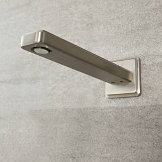 👉 Baduitloop nikkel messing modern muurbevestiging geborsteld mengkraan aldwick 20cm | 5051752687075