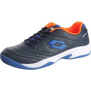 👉 Tennisschoenen mannen rubber synthetic Lotto Court Logo donkerblauw tennisschoen tapijt Pacific Blue Textil EVA VIII SI Indoor Heren 8051127096058
