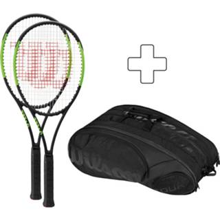 👉 Tennistas tennisrackets Wilson Blade racketpakket 2x 98 16x19 Countervail Plus