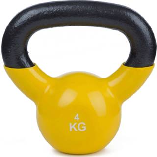 👉 Kettlebell geel vinyl unisize Sport-Thieme® Vinyl, 4 kg,