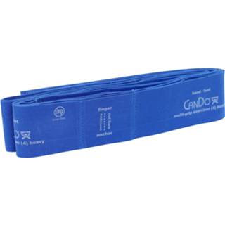 👉 Blauw unisize CanDo Multi-Grip Fitnessband 