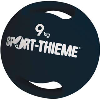 👉 Unisize blauw Sport-Thieme Medicinebal met handgrepen, 9 kg, Donkerblauw