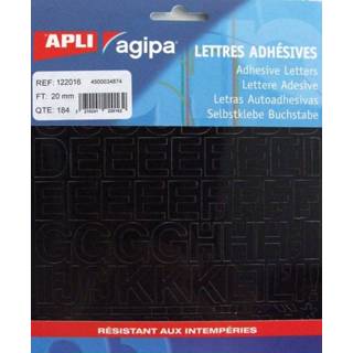 👉 Etiket Agipa etiketten cijfers en letters letterhoogte 20 mm, 184 3270241220162