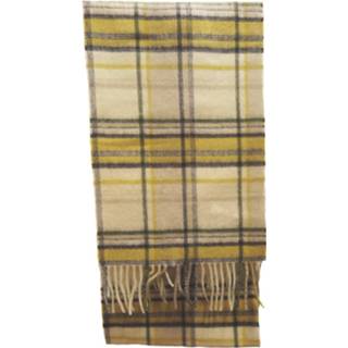 👉 Sjaal wit goud lamswol nederlands Fortrose white/gold