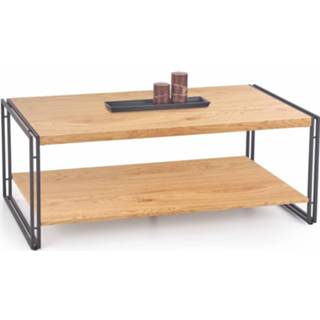 👉 Salontafel goud eiken Gelamineerde MDF hout Bavaria 120 cm breed in