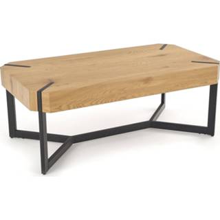 👉 Salontafel goud eiken Gelamineerde MDF hout Lavida 110 cm breed in