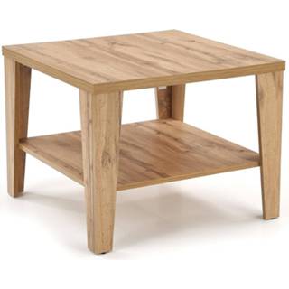 👉 Vierkante salontafel eiken Gelamineerde MDF hout mannen Manta 70x54x70 cm breed in votan