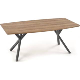 👉 Salontafel goud Gelamineerde MDF hout walnoot Rustica 110 cm breed in