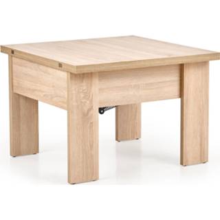👉 Salontafel eiken Gelamineerde MDF hout Uitklapbare Sefarin 80 tot 160 cm breed in sonoma