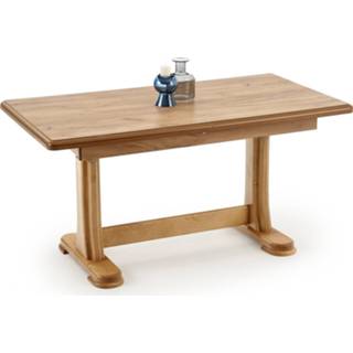 👉 Salontafel eiken Gelamineerde MDF hout Uitklapbare Tymon 125 tot 164 cm breed in ambachtelijk