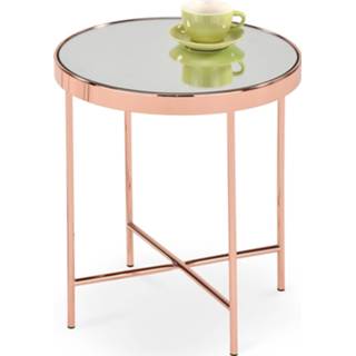 👉 Bijzettafel staal koper Mira 42x46x42 cm breed in