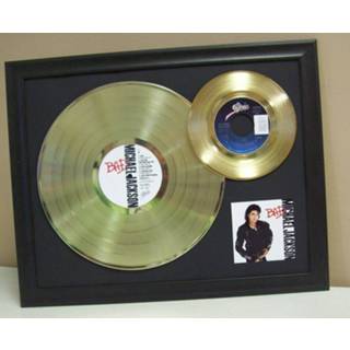 👉 Gouden plaat LP/ Single Micheal Jackson Bad