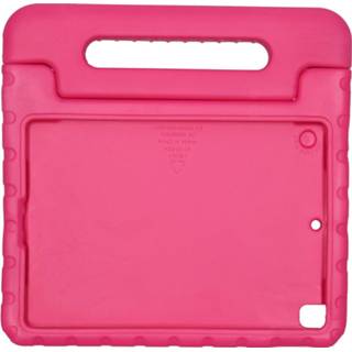 👉 Handvat roze TPU unicolor unisex kinderen Kidsproof Backcover met voor de iPad 10.2 (2019) - 8719295378375