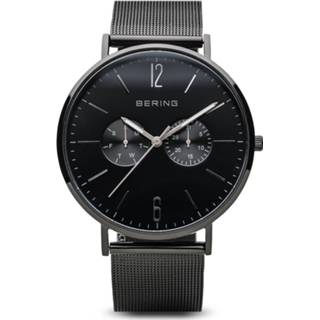 👉 Horloge zwart Bering 14240-223 Polished Black Mesh 40mm 4894041204697