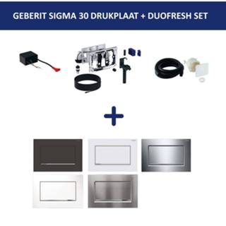 👉 Bedieningsplaat zwart Geberit Sigma 30 SF + DuoFresh Geurzuiveringssysteem Mat 8719304525202