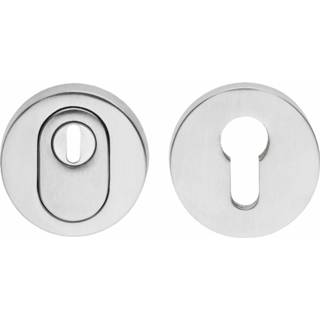 👉 Veiligheidsrozet chroom modern deurrozetten mat Intersteel SKG3 rond kerntrekbeveiliging 8714186079553