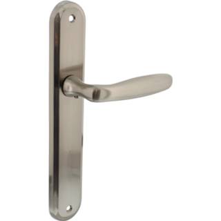 👉 Deurkruk nikkel vintage blind deurknop mat Intersteel Bjorn op schild 8714186168004