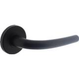 Deurkruk zwart vintage deurknop mat Intersteel Elena op rozet 8714186046326