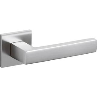👉 Deurkruk chroom modern deurknop mat Olivari Planet Q op rozet 8714186477366