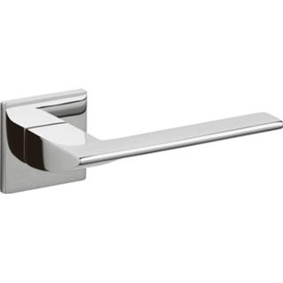 👉 Deurkruk chroom modern deurknop gepolijst Olivari Trend op rozet 8714186477496