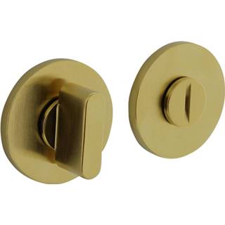 👉 Rozet messing titaan PVD modern vrij deurrozetten Olivari toilet-/badkamersluiting rond mat 8714186482087