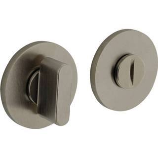👉 Rozet nikkel titaan PVD modern vrij deurrozetten Olivari toilet-/badkamersluiting rond mat 8714186482100