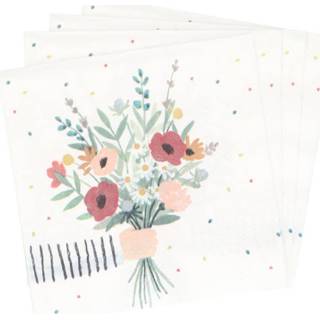 Servetten, papier, bosje bloemen papier active 00019369 Servet papier active Servetten, papier, bosje bloemen, 33 x cm