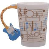 Beker blauw mannen wit gitaar - Ted Smith-