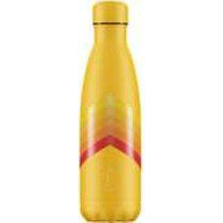 👉 Drinkfles geel Chilly's geïsoleerde 500ml Yellow Zigzag 5056243501403