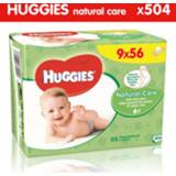 👉 Billendoekje baby's Huggies Natural Care Billendoekjes - 10 x 56 560 Babydoekjes