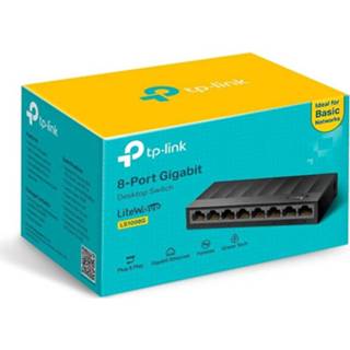 👉 Ethernet switch TP-Link LS1008G - Gigabit 8 poorts 6935364085476