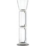 👉 Vloerlamp glas transparant Flos Noctambule - 2 High Cylinders Cone