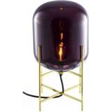 👉 Vloer lamp messing staal paars small Pulpo Oda Vloerlamp - Aubergine