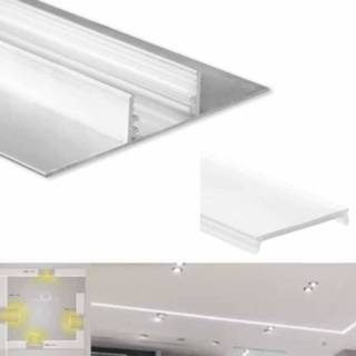 👉 Gipsplaat aluminium tussenprofiel LED verlichting TBP5 200cm prijs p/m