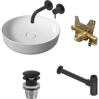 👉 Salenzi Waskomset Form 45x12 cm (Keuze Uit 8 Kleuren) 8719304528142