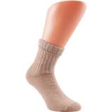 Active vrouwen beige Boru Merino Wollen Dames Sok Met Omslag (Maat: 35-38) 8716766093294