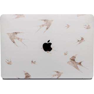 👉 Coverhoes kunststof swallow hardcase hoes wit Lunso - cover MacBook Air 13 inch (2018-2019) 9145425551339