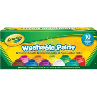 👉 Crayola 10 Potjes afwasbare verf 5010065012073