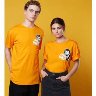 👉 Batman Graffiti Print Oversized T-Shirt - Orange - XXL