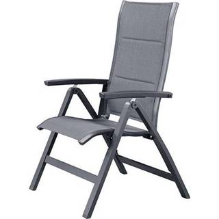 👉 Terras stoel Aluminium Tuinmeubelen antraciet SUNS | Tuinstoel Roma Verstelbaar