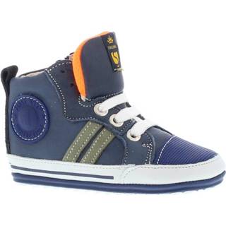 👉 Slofjes blauw vrouwen meisjes leer Shoesme Slofje 401-85-93